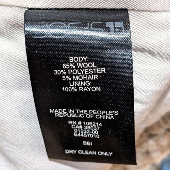 Joe's Erica Long Jacket Wool Mohair Blend in Tan Size S - Worn by Jessica Alba - Picture 12 of 12